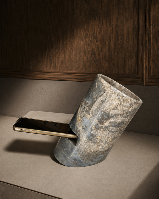 Echo Ateş Gri Mermer Gramofon
